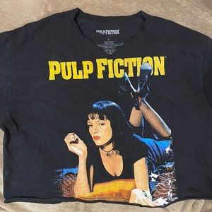 Vintage style pulp fiction crop top
